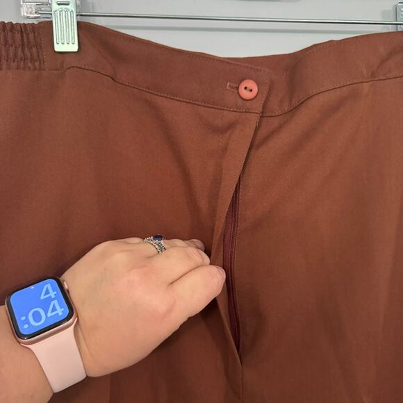 Vintage NEW Harvest Time Brown High Waisted Slacks Pants Women's Size 34 Waist - Picture 4 of 8